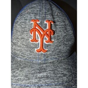 NEW YORK METS NEW ERA 9 FORTY 940 MLB THE LEAGUE STRAPBACK MENS HAT BLUE EUC